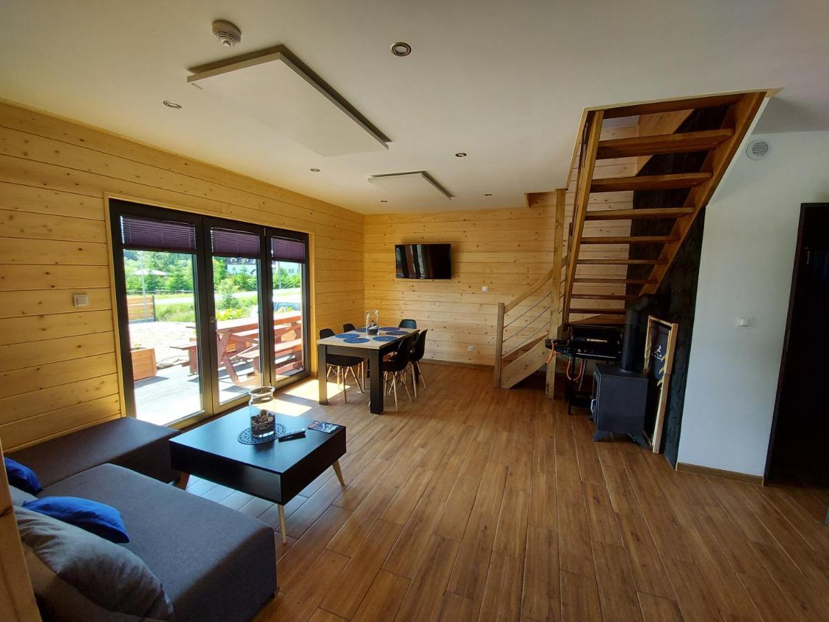 Osada Orlica Klimatyczne Domki Z Widokiem Na Gory I Termalnym Spa Sauna Jacuzzi 4 Km Od Zieleniec Ski Arena Lasowka エクステリア 写真